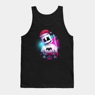 Marshmello \\ neon Merry Christmas Tank Top